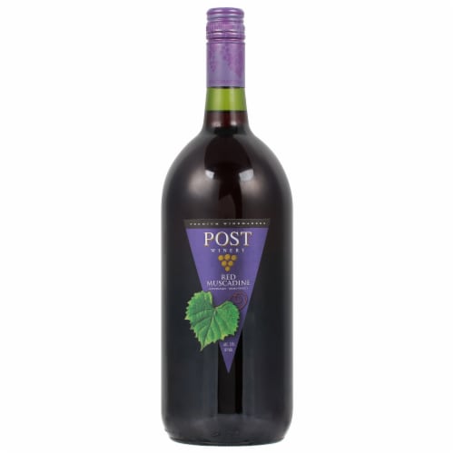 Post Familie Winery Red Muscadine Wine Perspective: back