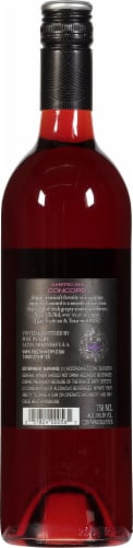 Post Familie Winery Concord Red Wine Perspective: back