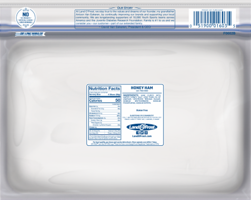 Land O' Frost® Premium Honey Ham Lunch Meat Perspective: back