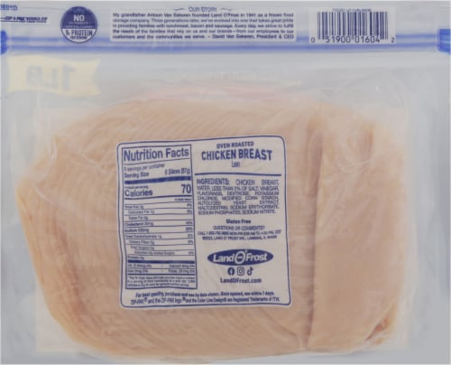Land O' Frost Premium Oven Roasted Chicken Breast Perspective: back