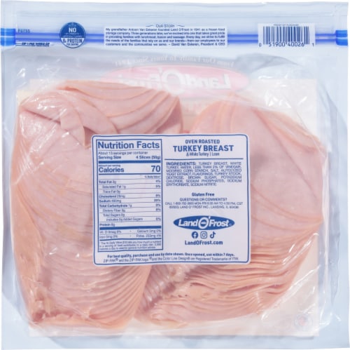 Land O Frost® Oven Roasted Turkey Perspective: back