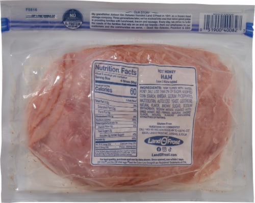Land O' Frost® Hot Honey Sliced Ham Perspective: back