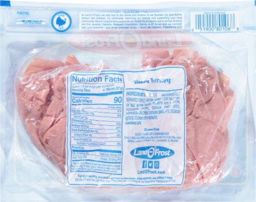 Land O' Frost® Deli Shaved Honey Turkey Perspective: back
