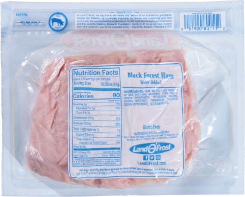 Land O' Frost® Deli Shaved Black Forest Ham Perspective: back