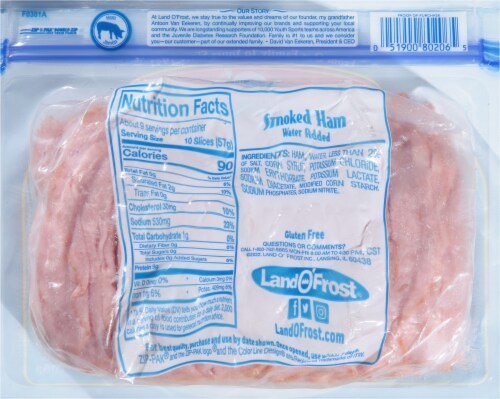 Land O' Frost® Deli Shaved® Smoked Ham Perspective: back
