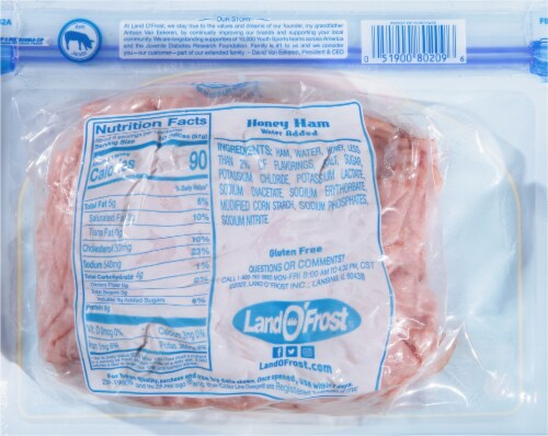 Land O' Frost® Deli Shaved® Honey Ham Perspective: back