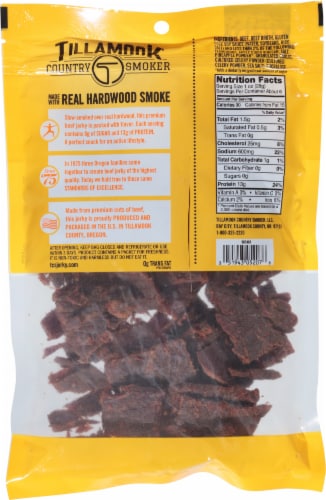 Tillamook® Country Smoker Zero Sugar Teriyaki Beef Jerky Perspective: back
