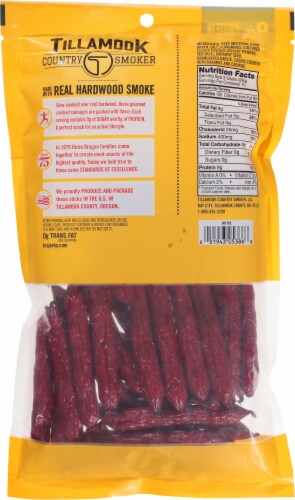 Tillamook® Country Smoker Zero Sugar Gluten Free Original Smoked Sausages Perspective: back