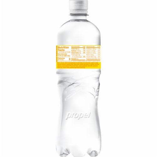 Propel® Lemon Flavored Water Sports Drink Enhanced with Electrolytes Perspective: back
