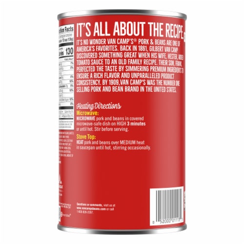 Van Camp's® Pork and Beans In Tomato Sauce Perspective: back