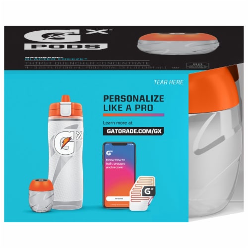 Gatorade® Gx Glacier Freeze Flavored Pods Perspective: back