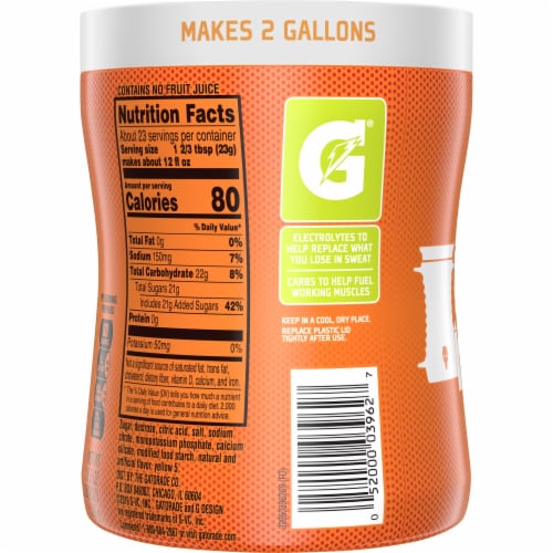 Gatorade Perform Lemon-Lime Thirst Quencher Powder Sports Drinks Mix Perspective: back