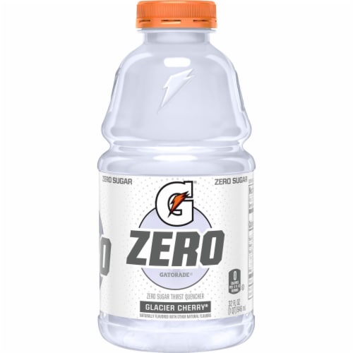 Gatorade Zero Sugar Thirst Quencher White Glacier Cherry Electrolyte Enhanced Sports Drink Perspective: back