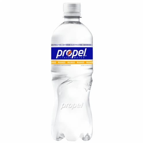 Propel® Electrolyte Mango Flavored Bottled Water Perspective: back