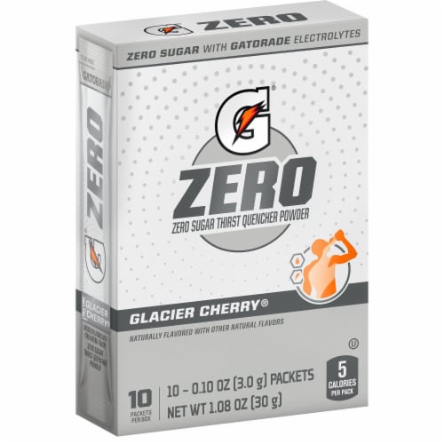Gatorade® Zero Sugar Glacier Cherry® Electrolyte Enhanced Sports Drink Mix Perspective: back