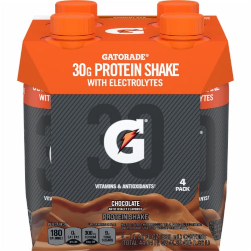 Gatorade® Chocolate Protein Shake Multipack Perspective: back