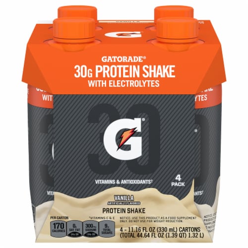 Gatorade® Vanilla Protein Shake Multipack Perspective: back