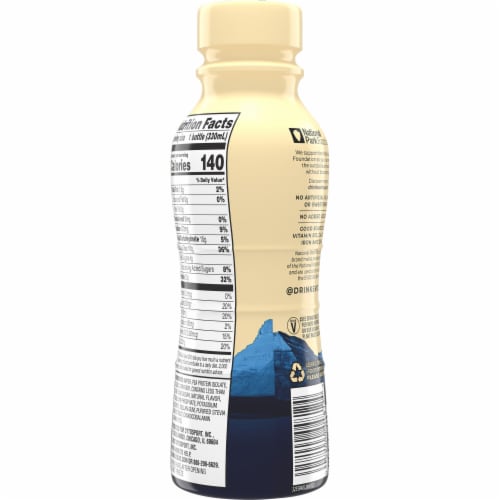 Evolve® Plant-Based Creamy Vanilla Protein Shake Perspective: back