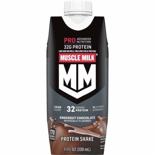 Muscle Milk® Pro Series Knockout Chocolate Protein Shake Multipack Perspective: back