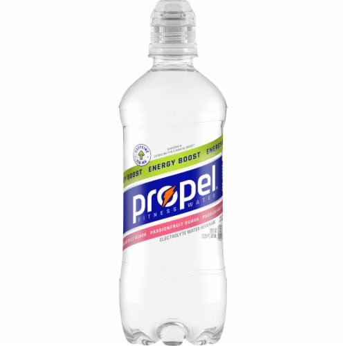 Propel® Passionfruit Guava Energy Boost Electrolyte Water Beverage Sports Drink Perspective: back