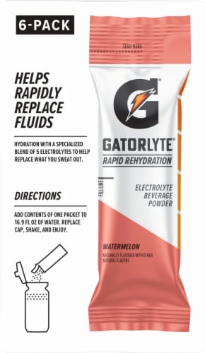 Gatorade® Gatorlyte® Electrolyte Watermelon Drink Mix Packets Perspective: back