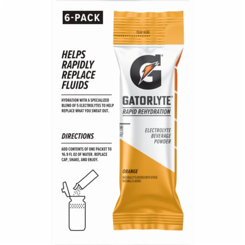 Gatorade® Gatorlyte® Electrolyte Orange Drink Mix Packets Perspective: back