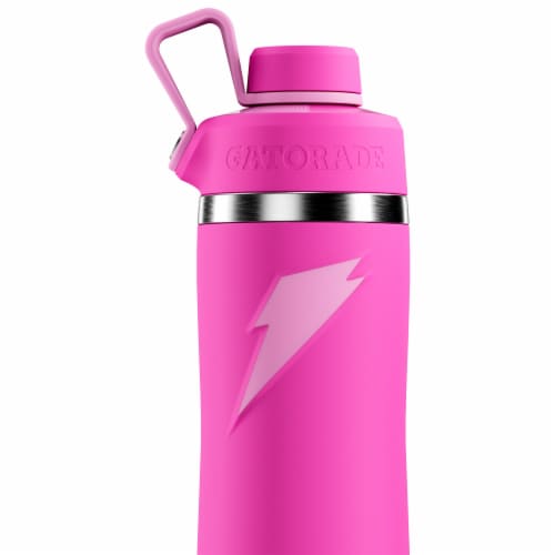 Gatorade® Pink Screw Top Water Bottle Perspective: back