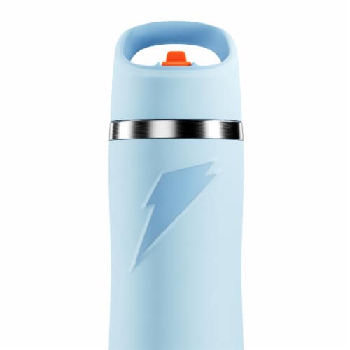 Gatorade® Light Blue Straw Water Bottle Perspective: back