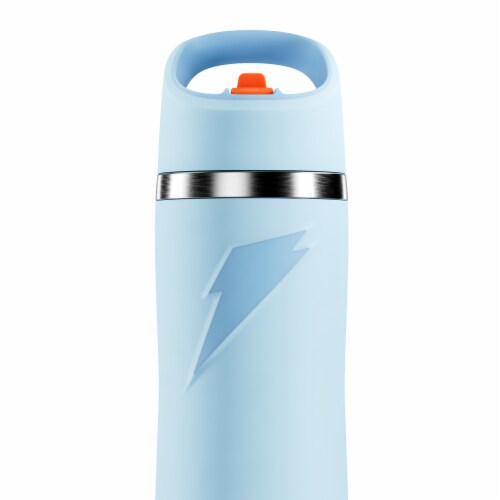 Gatorade® Light Blue Straw Water Bottle Perspective: back