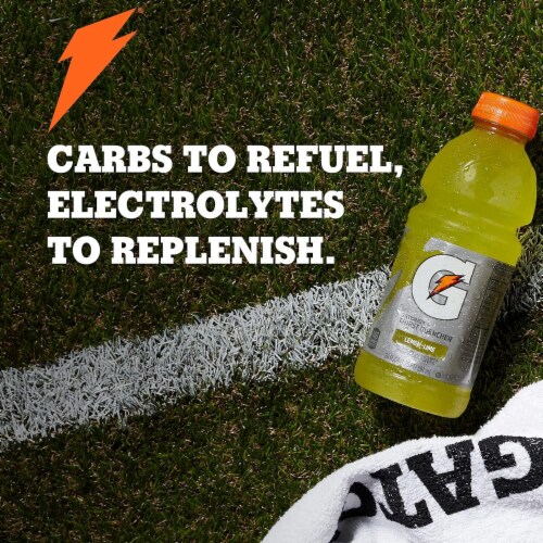 Gatorade Lightning Blast Sports Drink Bottle Perspective: back
