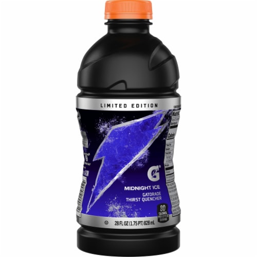 Gatorade Midnight Ice Sports Drink Bottle Perspective: back