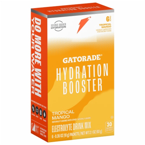 Gatorade® Hydration Booster Tropical Mango Electrolyte Drink Mix Perspective: back