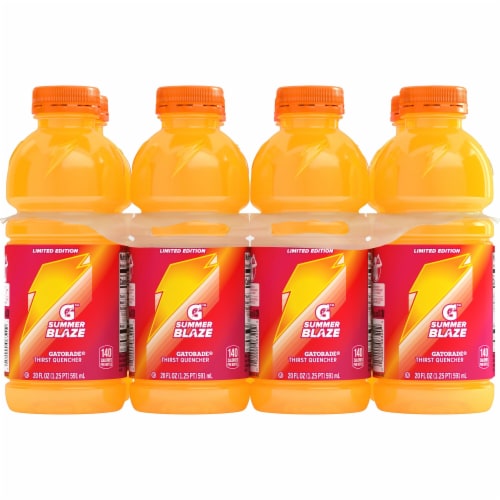 Gatorade® Summer Blaze Sports Drink Multipack Bottles Perspective: back