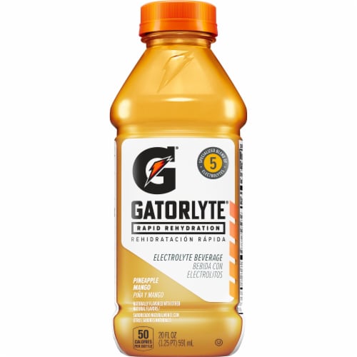 Gatorade® Gatorlyte® Orange Pineapple Mango Sports Drink Bottle Perspective: back