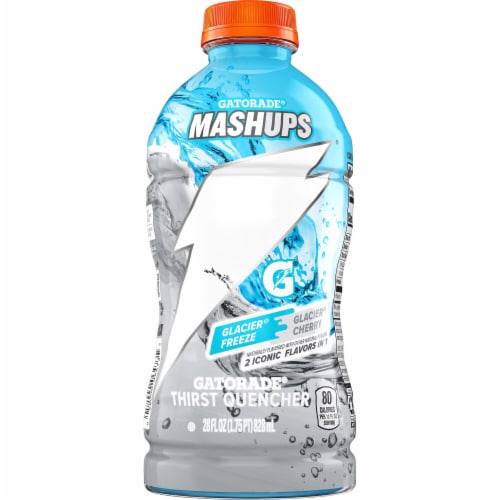 Gatorade® Mashups Glacier Freeze & Glacier Cherry Sports Drink Bottle Perspective: back