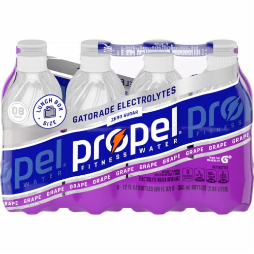 Propel® Zero Sugar Grape Electrolyte Water Beverage Perspective: back