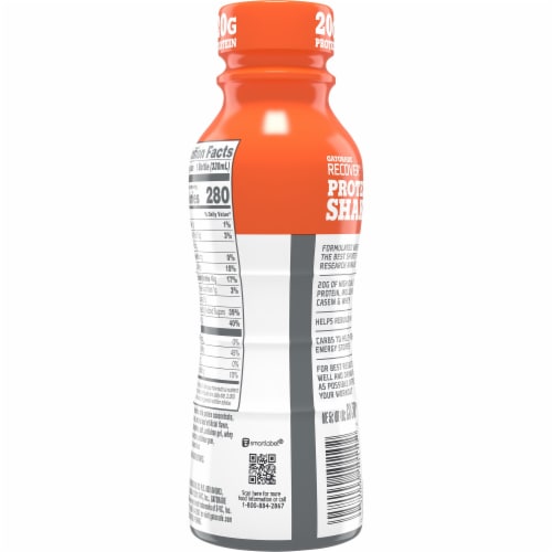 Gatorade Recover Vanilla Casein & Whey Protein Shake Perspective: back