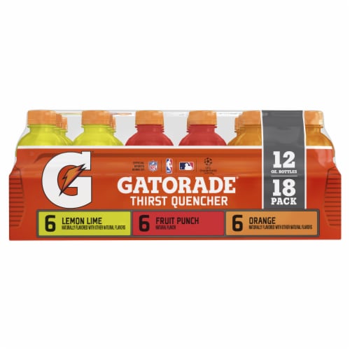 Gatorade® Red Yellow Orange Sports Drink Variety Pack Bottles Perspective: back