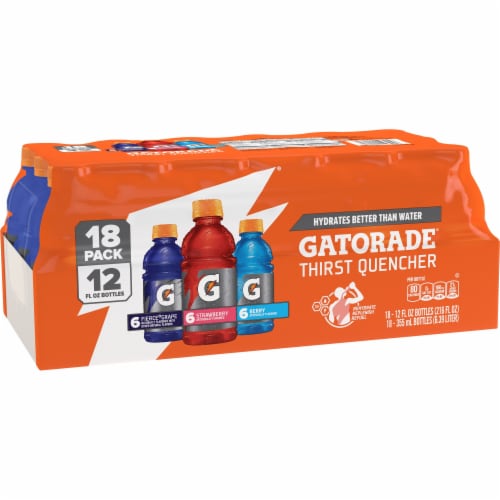Gatorade® Purple Red Blue Sports Drink Mini Variety Pack Bottles Perspective: back