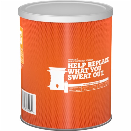 Gatorade® Orange Thirst Quencher Powder Drink Mix 50.9 oz Perspective: back