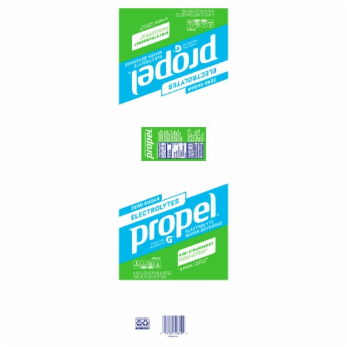 Propel® Zero Calorie Kiwi Strawberry Flavored Bottled Water Perspective: back