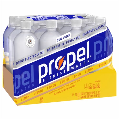 Propel® Zero Sugar Lemon Flavored Electrolyte Water Beverage Perspective: back