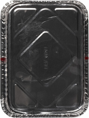 Handi-foil® Silver Deep Meal Prep Disposable Pans™ with Board Lids Multipack Perspective: back