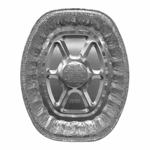 Handi-foil® Eco-Foil® Giant Rack Roaster Disposable Pan - Silver Perspective: back