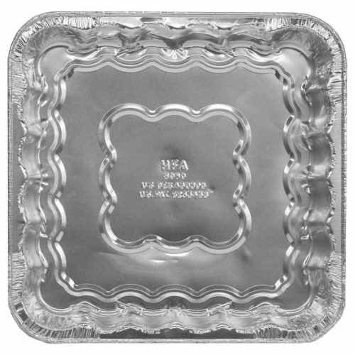 Handi-foil® Eco-Foil Cook-n-Carry Square Cake Disposable Pans & Lid Perspective: back