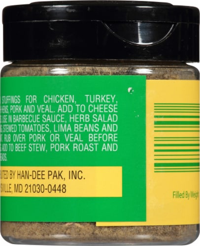 Spice Trend® Rubbed Sage Perspective: back