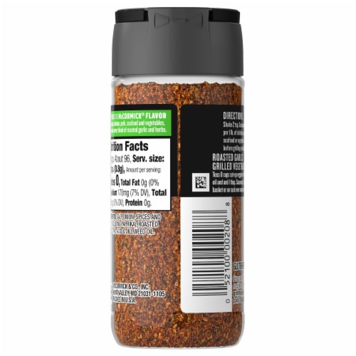 McCormick® Grill Mates® Roasted Garlic & Herb Seasoning Perspective: back