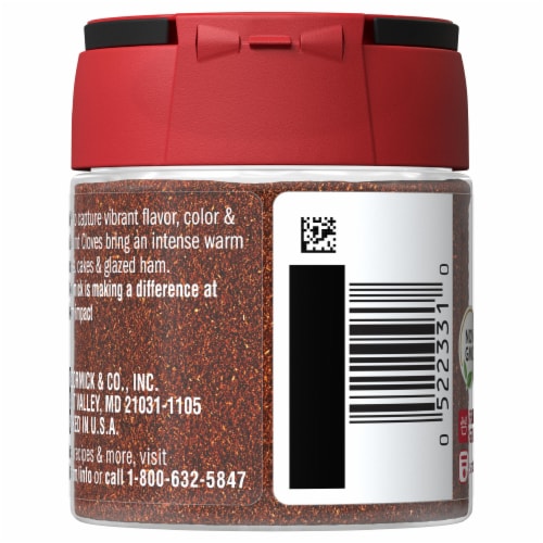 McCormick® Ground Cloves Perspective: back