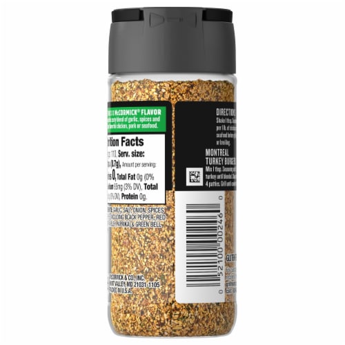 McCormick® Grill Mates® Montreal Chicken Seasoning Perspective: back