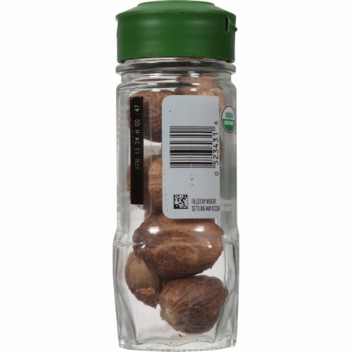 McCormick Gourmet Organic Whole Nutmeg Perspective: back